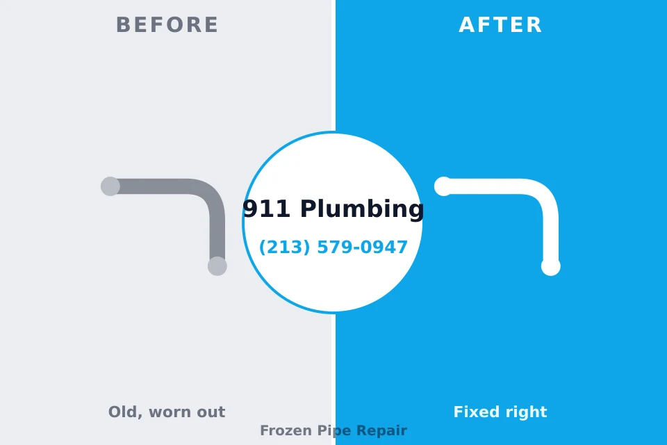 Before and after: plumbing repair Sunrise Lake, PA